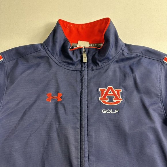 Under Armour Auburn University Golf Jacket Women Size XS Full Zip Blue Active - Picture 4 of 11